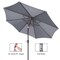 Nature Spring Nature Spring 9 Foot Patio Umbrella- Auto Tilt, Gray 373357WJL - alternate 3